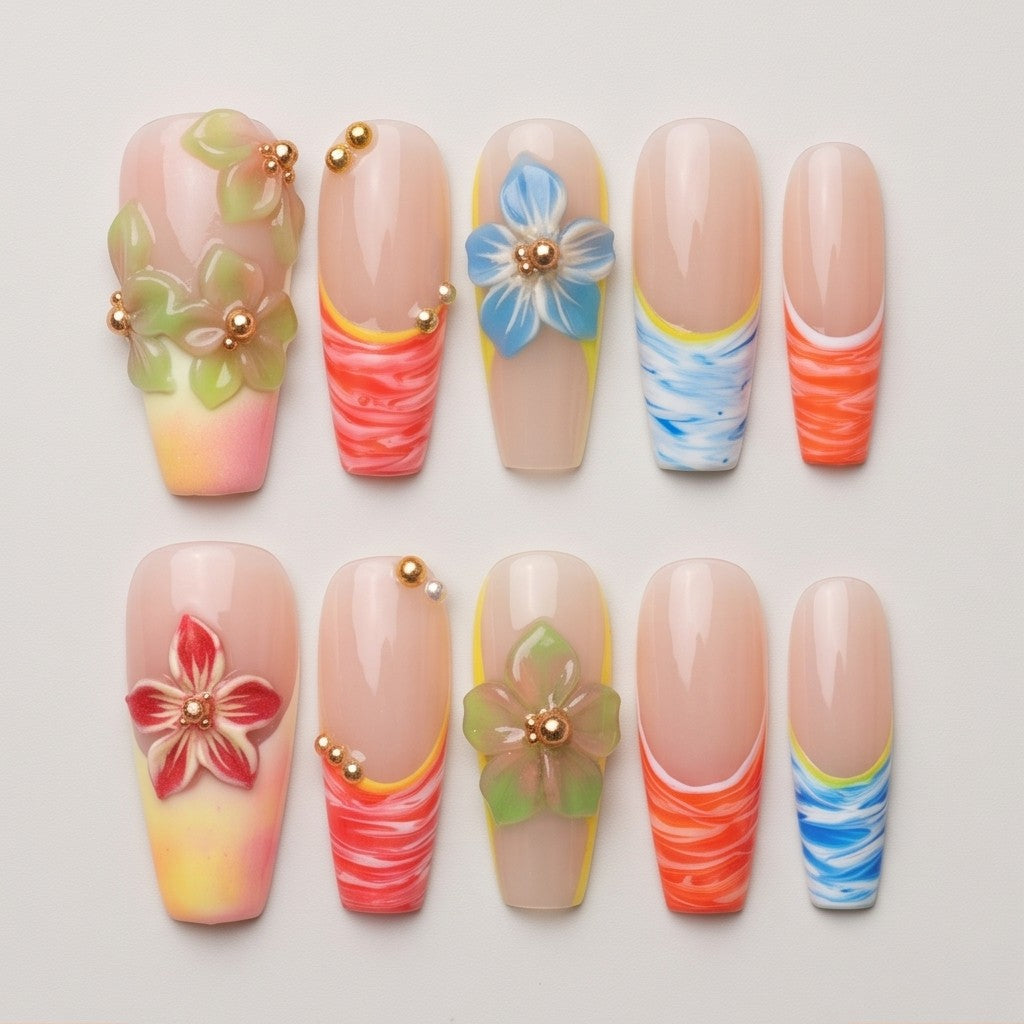Hibiscus Marble
