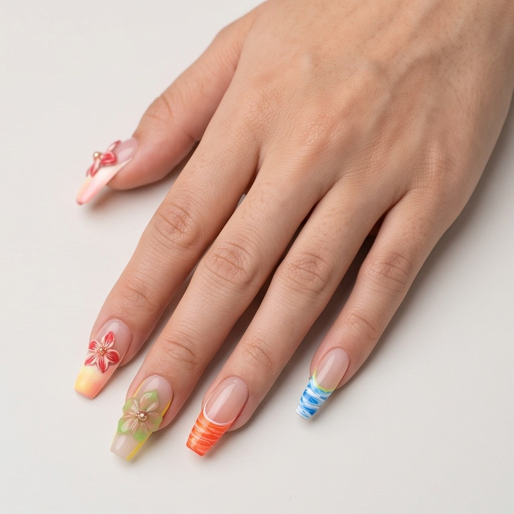 Hibiscus Marble