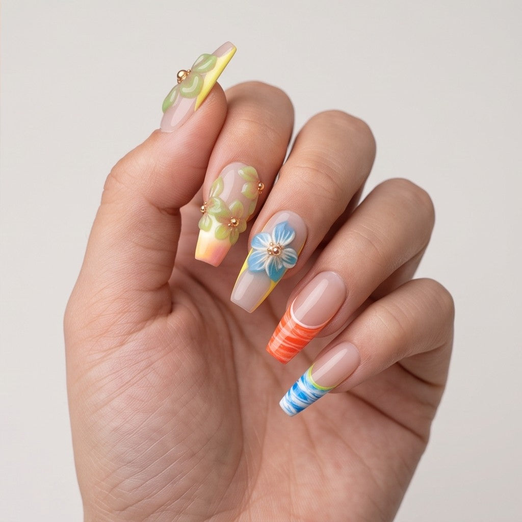 Hibiscus Marble
