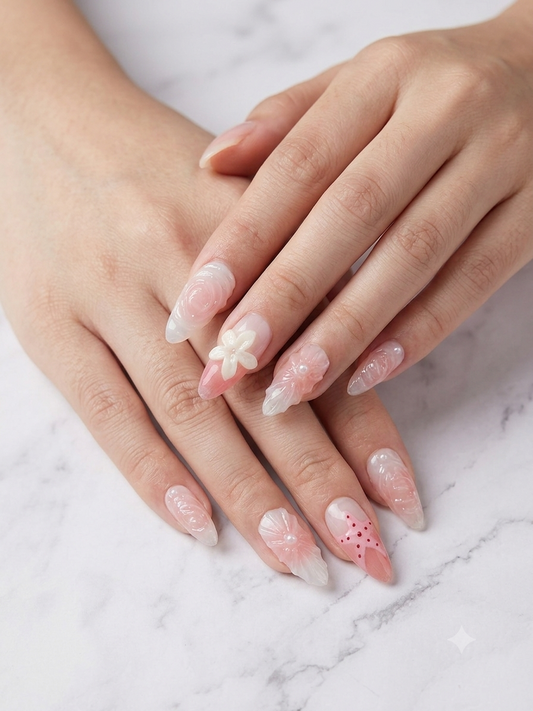 Siren’s Pearl Handcrafted Press-On Nails