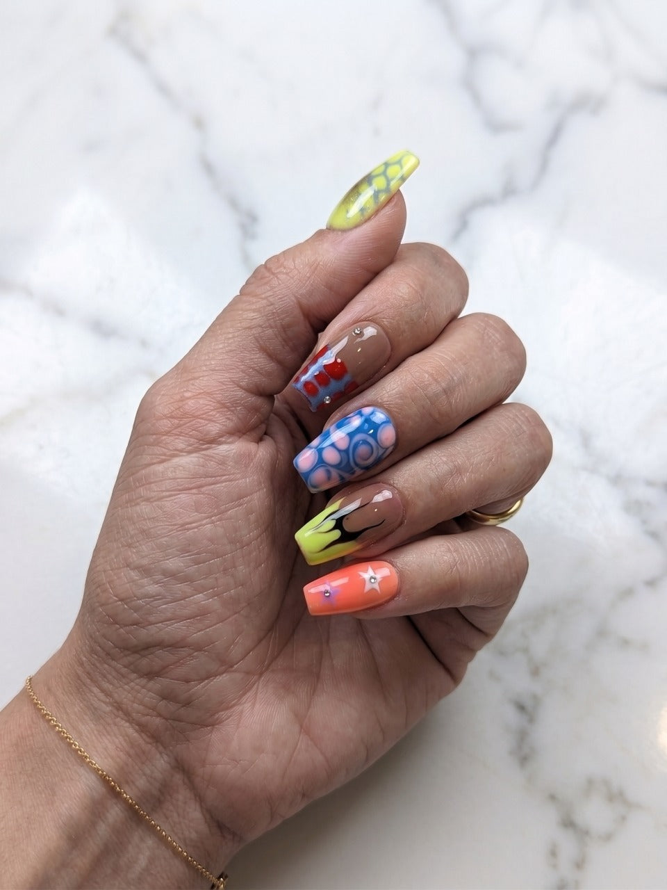 Tropical Carnival Press On Nails